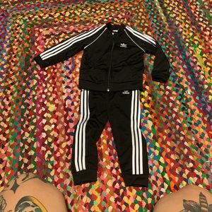 Cutest Toddler Adidas track suit!